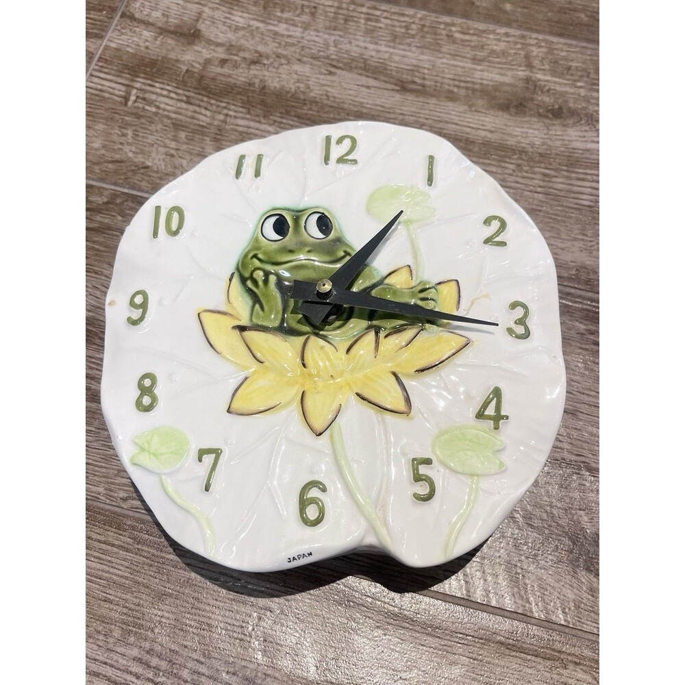 RARE Vintage Neil The Frog Kitchen Wall Clock 1970s Sears Roebuck WORKS